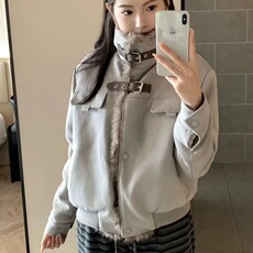 麂皮绒外套女2025年秋季新款美式复古设计感小众宽松休闲百搭上衣，女装短外套，星座506A