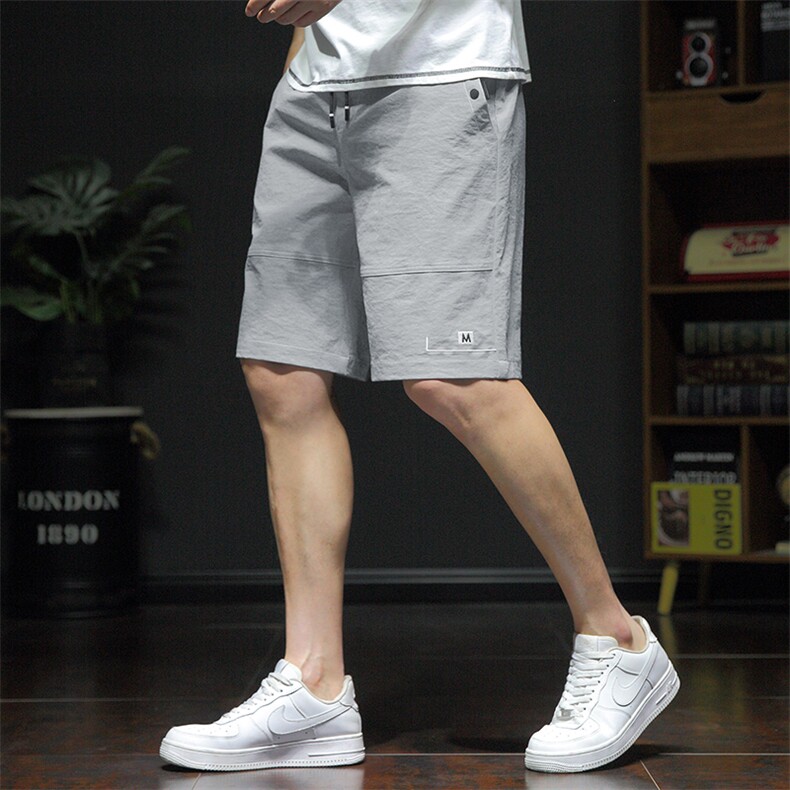 夏季新款短裤男宽松潮流港风百搭休闲五分裤运动短裤335-P20控48,男装休闲裤,星座717