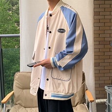 Wt42-P45美式拼色学院风棒球服夹克外套，男装夹克，星座1501-1