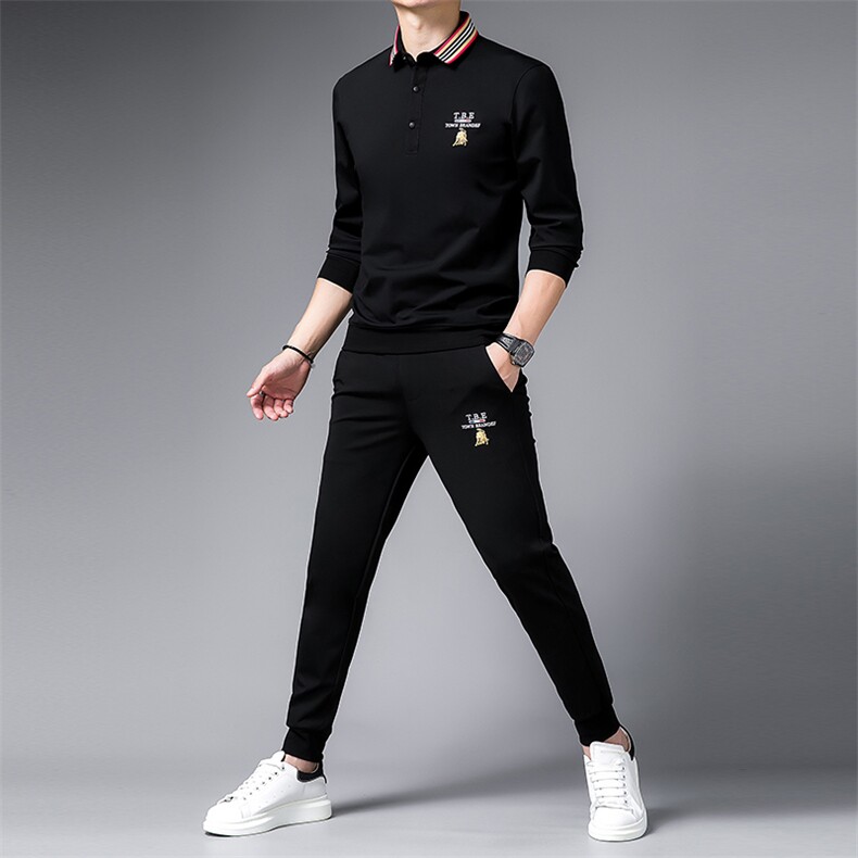 SA9666-2钱塘2020-2中年男士百搭冬季厚款简约商务休闲套装P152,男装休闲套装,钱塘207-2