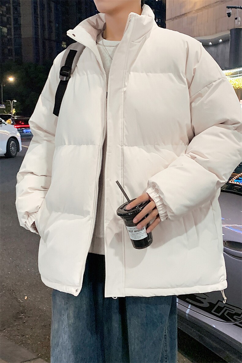棉服棉袄秋冬新款棉衣外套纯色立领面包服保暖加厚A436-1266-P60,男装棉衣,电商A436