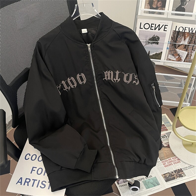F70-P58春秋潮流宽松情侣棒球服美式复古潮牌休闲工装夹克外套,男装夹克,星座512-6