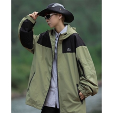 春秋季机能工装连帽外套日系复古拼接山系夹克冲锋衣男W7774-P58，男装夹克，星座512-4