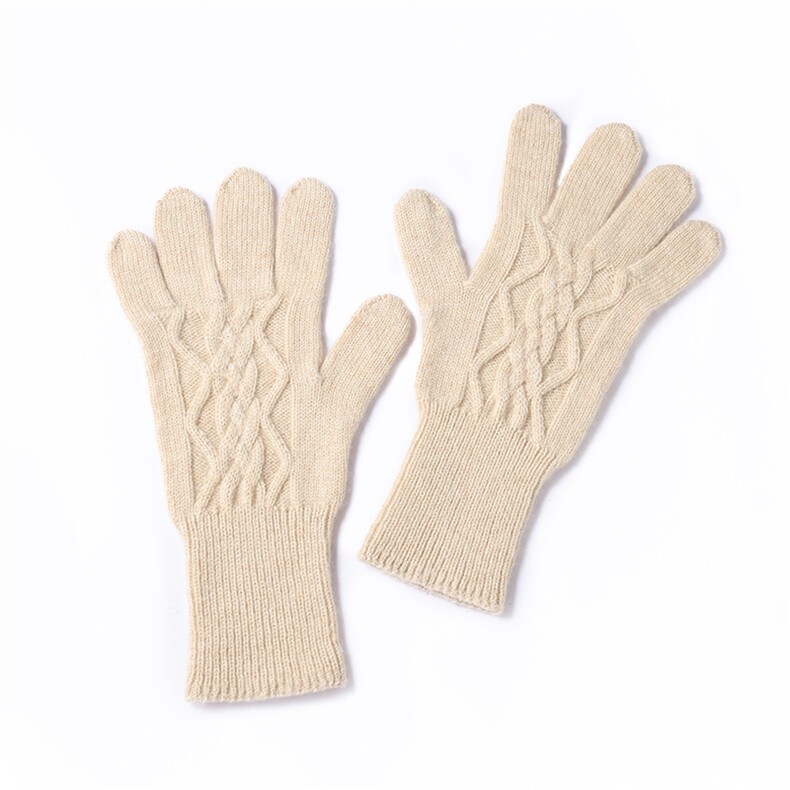 2025年冬季新款百搭连指手套，手套，喜润羊绒