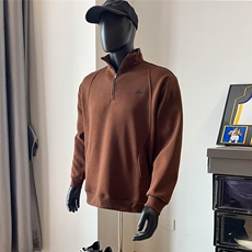 拉链半高领加绒卫衣男春秋款男XW62P42，男装卫衣，星座1116-2