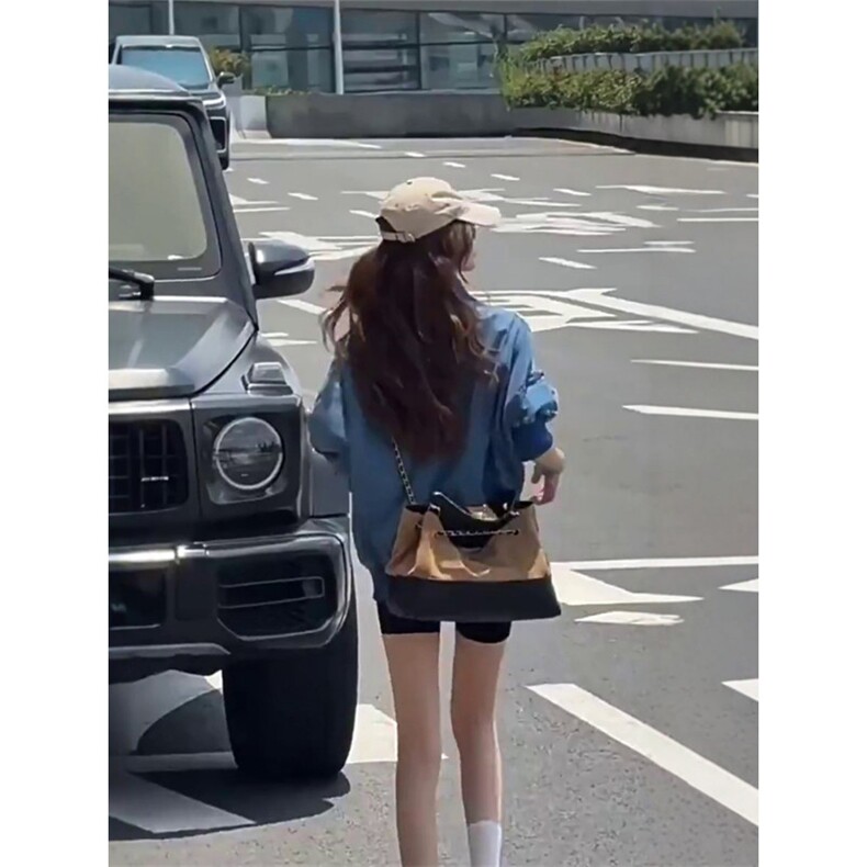 网图现货复古气质三条杠牛仔外套男女秋季棒球服夹克上衣特P85,男装工装外套,电商C306-1