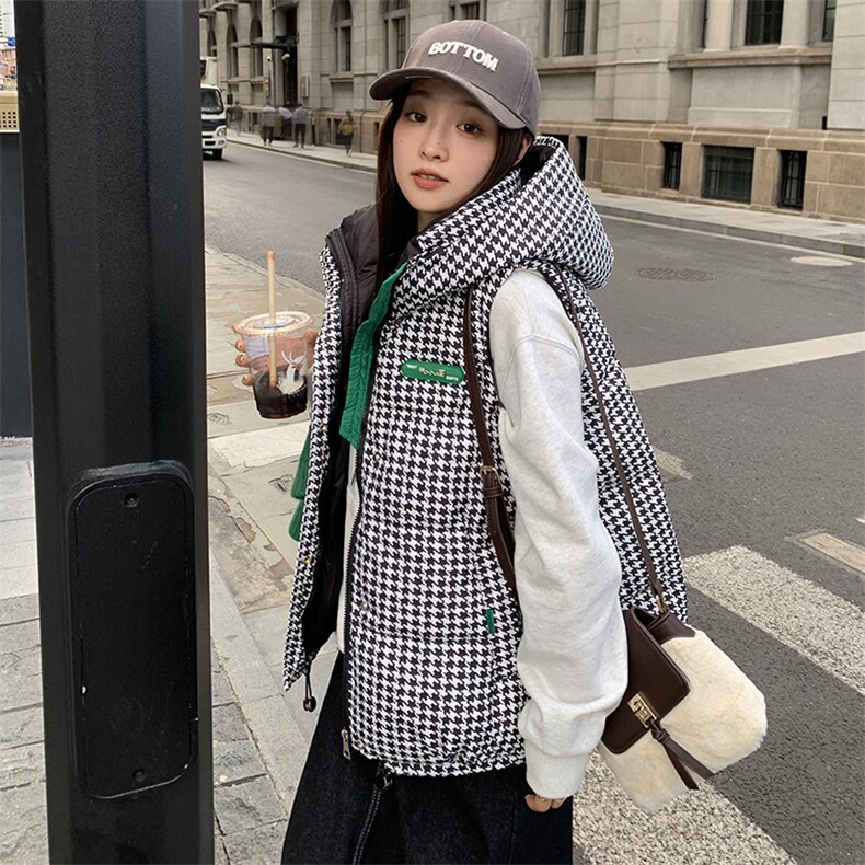 现货冬装羽绒服马甲,女装羽绒服,菡迪欧娜