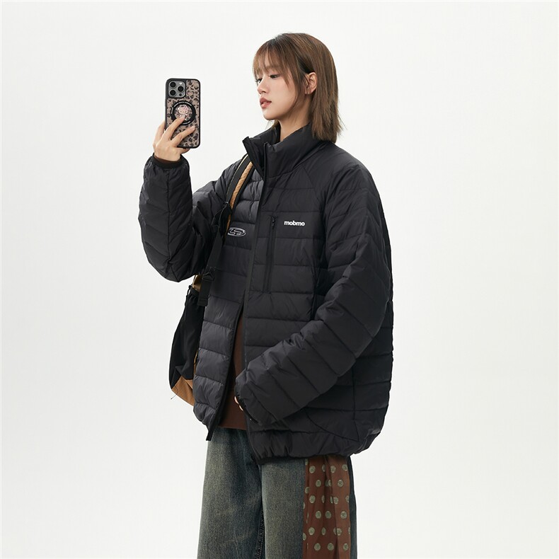 有90绒报告 印花轻便M-5XL大码白鸭羽绒服男78196P238控328图片