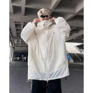 可收纳防晒服机能外套户外轻薄凉感防晒衣皱真抽绳 W9310图片