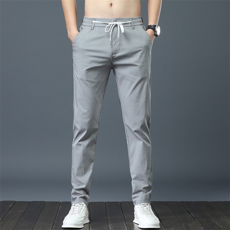 1915现货春夏男士直筒长裤青年四季百搭休闲裤松紧腰运动裤，男装休闲裤，星座224-3