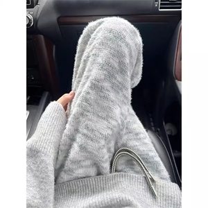 小香风扎染裤子男款春秋美式马海毛针织裤潮牌宽松休闲卫裤CAK109图片