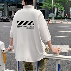 PL57128-P35翻领短袖polo衫男大码胖子半袖t恤男有领保罗衫模特，男装Polo衫，电商A040