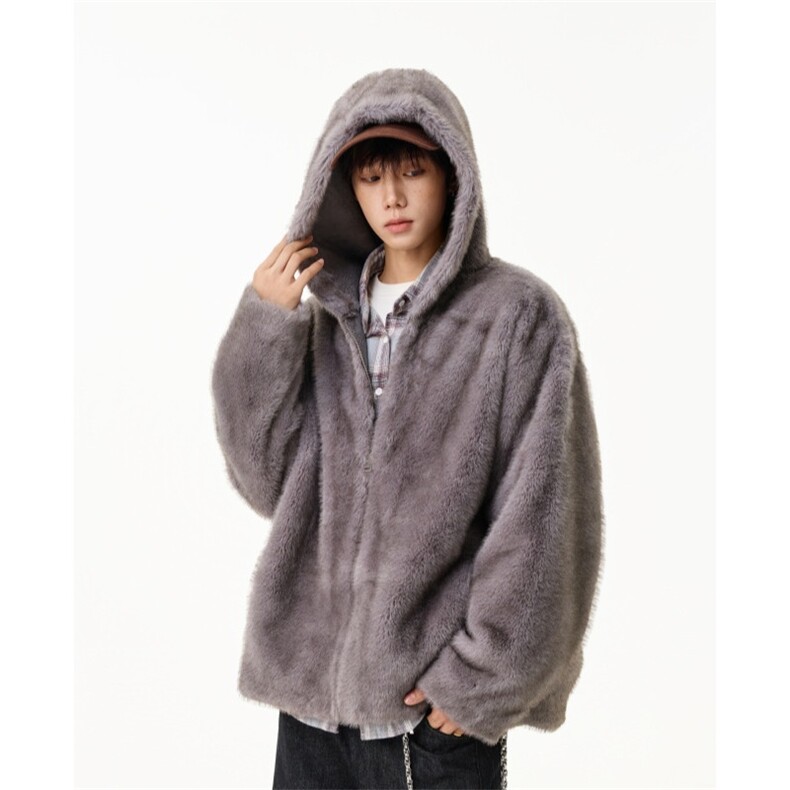 高品质潮牌水貂毛外套男冬季学院风皮毛一体休闲棉衣棉服MY665，男装棉衣，星座903-1