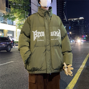 23新款冬季时尚百搭印花情侣立领羽绒服外套YR224P195控258图片