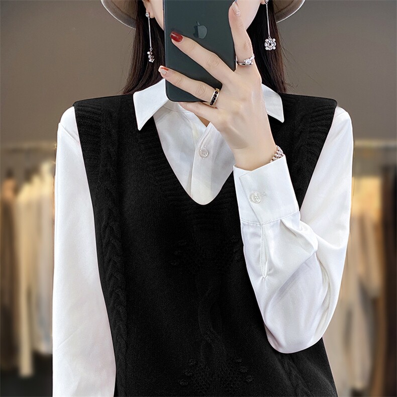2025年秋季无扣常规百搭时尚百搭马甲,女装马甲,戎洋
