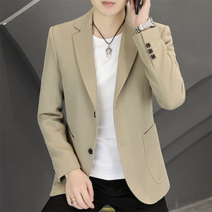 新款春秋帅气休闲韩版时尚潮流修身男士小西服外套2377-P90图片