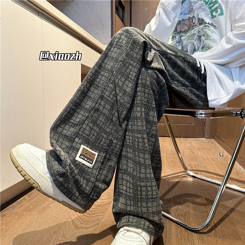 XZ616秋季新款灯芯绒满印双褶订标休闲长裤TY1069P55控68,男装休闲裤,星座512A（原616）