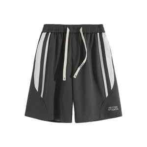 重磅侧边条纹凉感撞色刺绣休闲冲锋短裤X416B-1-DK3106-特P28控58图片