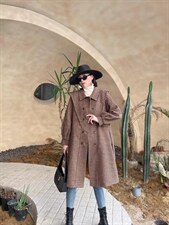 中长款毛呢大衣，其它，中广青青