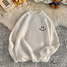 M18204-P45 加绒款-P65半高领毛衣男士大码针织衫男毛线衣男图片