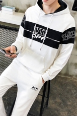 春秋青少年卫衣套装男运动连帽外套棒球服两件套衣服DS54T，男装卫衣，电商A102