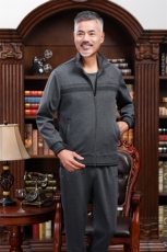 3804/爸爸薄款长袖运动套装老年人卫衣跑步服中年休闲套装男，男装套装，星座1216（原钱塘722）