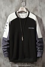 2021春秋季新款卫衣男圆领宽松潮流套头卫衣202-7-GW01，男装卫衣，星座1302