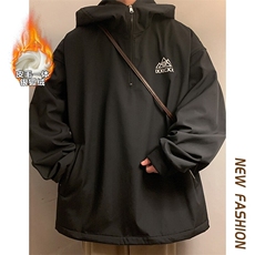 冬季新款兔耳朵防风防水滑雪服男银狐绒大码保暖外套M38-P125，男装棉衣，电商A001-1