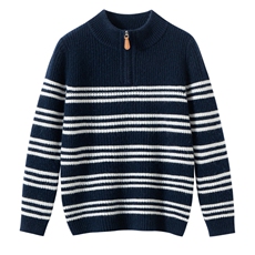 2025时尚百搭通勤简约休闲加厚半拉链儿童羊绒衫，童装儿童羊绒衫，奥赛羊绒童装