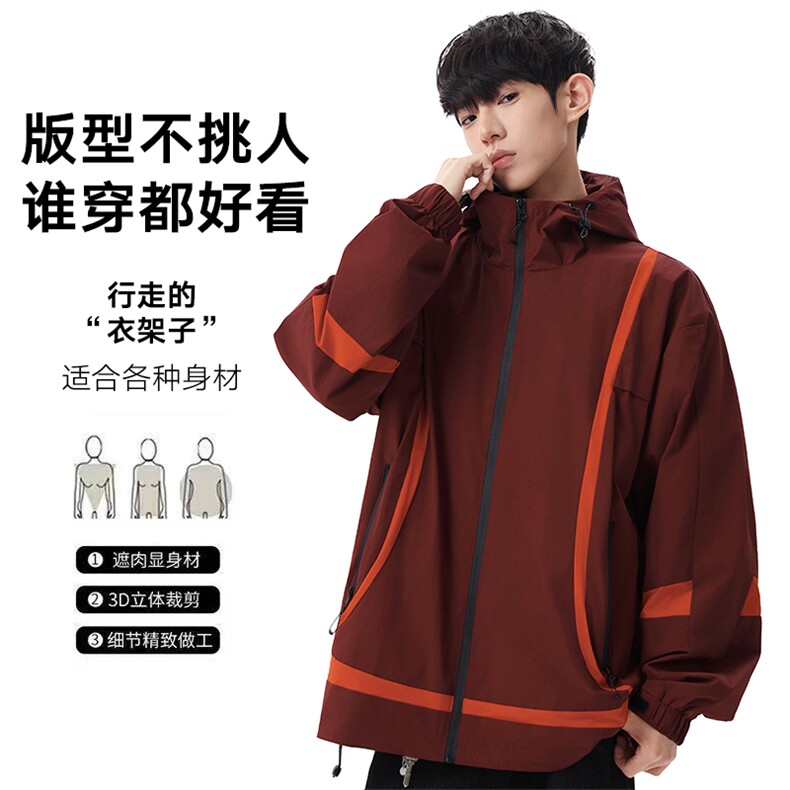 春款现货 冲锋夹克外套男款上衣运动夹克JK02655-P75图片