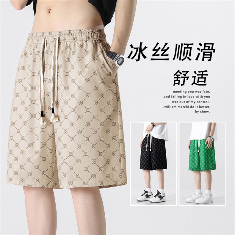 夏季休闲满布印花休闲百搭舒适休闲五分裤DK280特批17,男装休闲裤,星座718-1