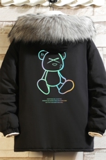 MM48139-P130冬季大毛领衣男士大码加厚袄男服砖墙，男装棉衣，电商A040A