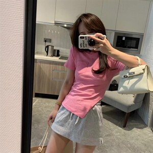现货！不规则抽绳t图片