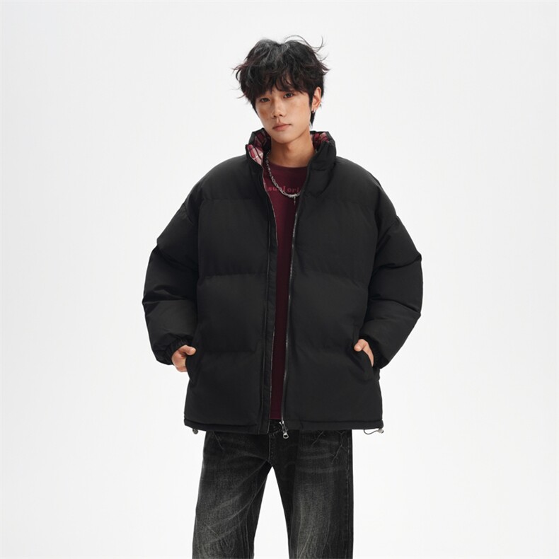 抖音得物美式潮流高品质格子三防加厚羽绒棉衣外套棉服MY5555-P68,男装棉衣,星座610B-1