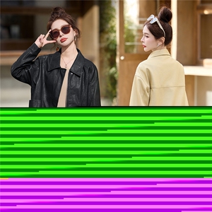 黄色可盐可甜减龄好看皮衣夹克上衣女春新款小个子休闲显瘦短外套,金黄色连衣裙搭配图片