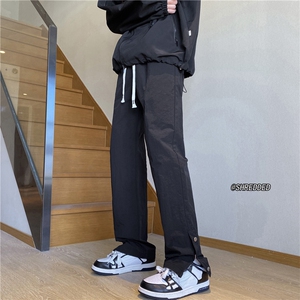 春季新款美式高街微喇冲锋裤直筒休闲长裤B315-K23202-p55控68图片