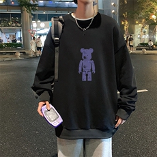 S6242-P28秋季圆领卫衣男大码韩版宽松长袖外套，男装卫衣，电商A040