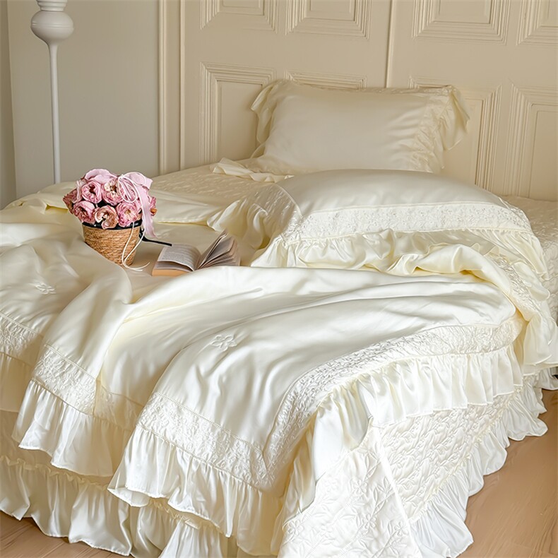 新款夏被床盖四件套系列-春辰，被套/被芯，一起卖家纺