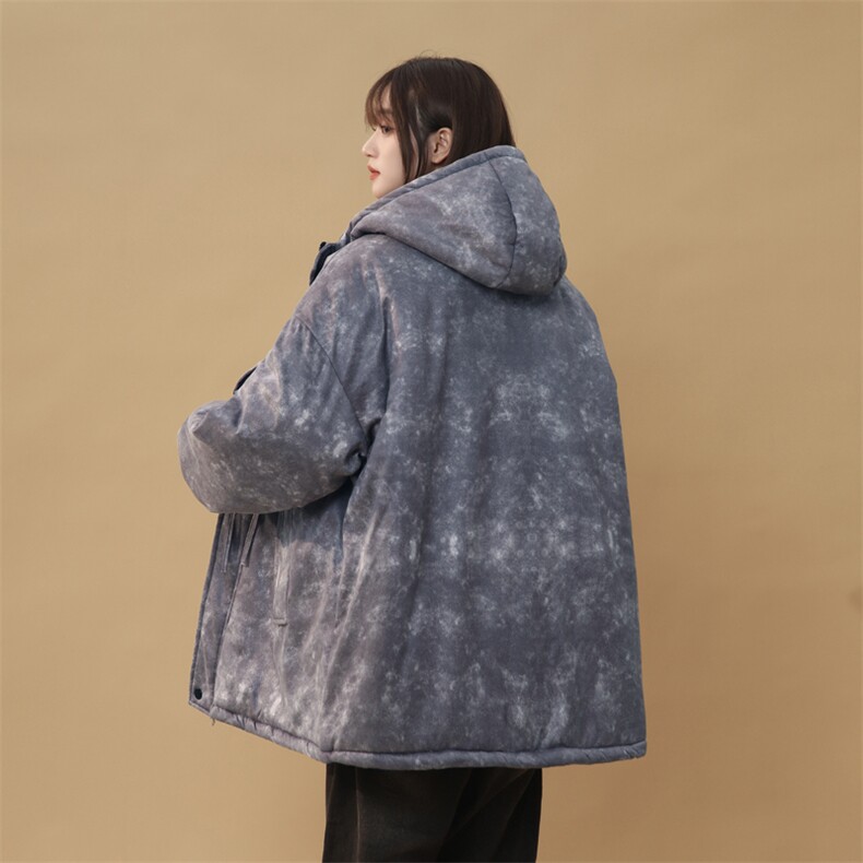 2025加绒盘扣棉衣棉服新中式连帽面包服棉袄外套G1616-P95,女装棉衣/棉服,星座207