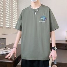 夏季男短袖t恤高品质多工艺发泡印大码T恤衫HF8525-P34，男装T恤，星座1206（原A206）