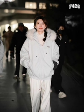 517A-8-Y93-P98赵露思徐妍同款毛领可拆卸加棉派克服棉衣外套，男装棉衣，星座517A-8（原B282）