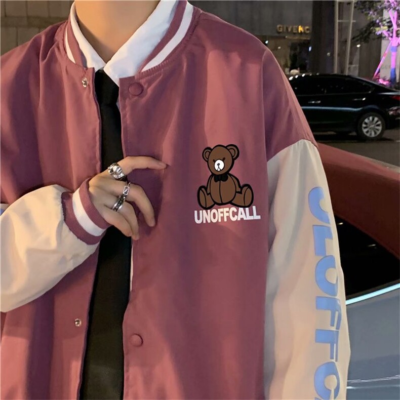 棒球服外套男春秋潮牌宽松撞色拼接夹克JM29P45,男装夹克,星座1116-2