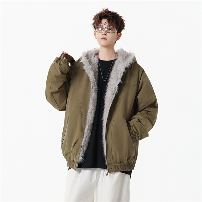 M8602-P95冬季新款男女同款座山雕连帽棉衣外套,男装棉衣,星座109