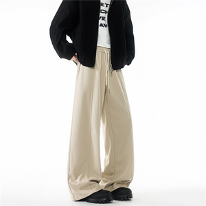 420克重磅秋冬毛呢裤子高品质垂感直筒阔腿休闲裤LK501特P48-控88图片