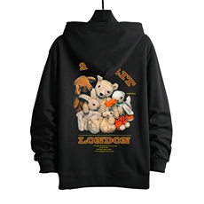 KS21216-P38连帽开衫卫衣男运动外套大码班服网格，男装卫衣，电商A040A