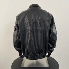 潮机能多口袋工装皮衣外套男士痞帅立领皮夹克字母机车服PY1017，男装夹克，星座1116A-1（原606A）