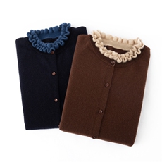 2025年秋季通勤时尚百搭提前休闲简约羊绒开衫，女装羊绒衫，丽靓一衫