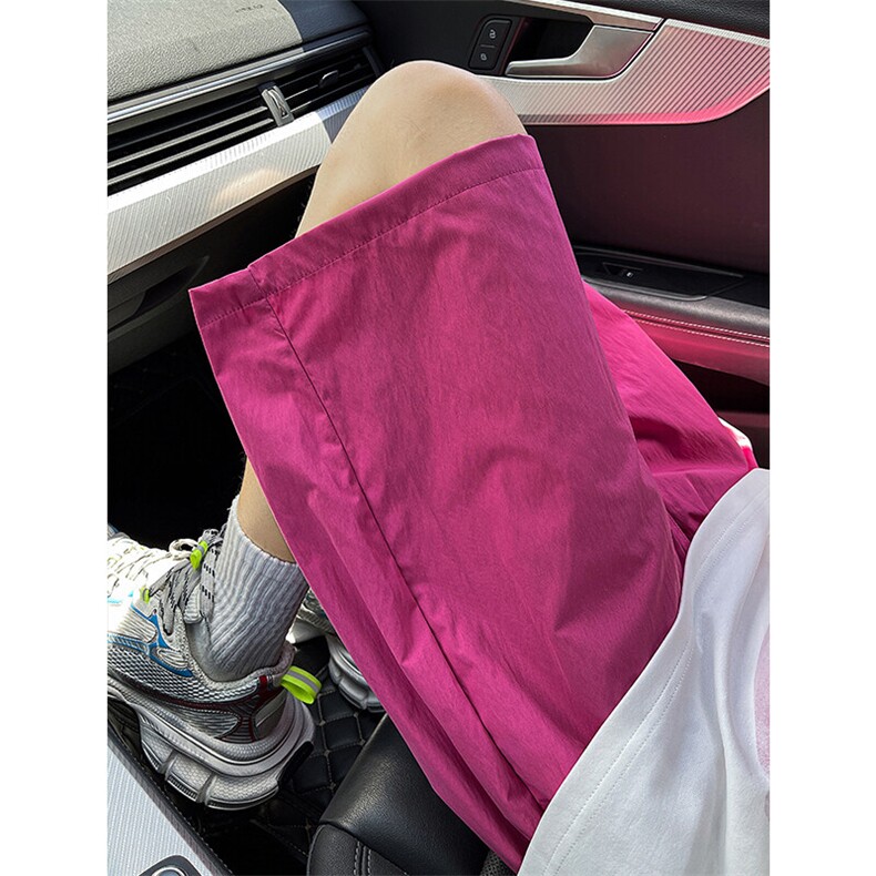 8XL-M多巴胺短裤男款夏季冰丝薄款休闲透气五分裤沙滩DK26004P25,男装休闲裤,电商B312