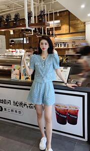 蕾丝套装图片