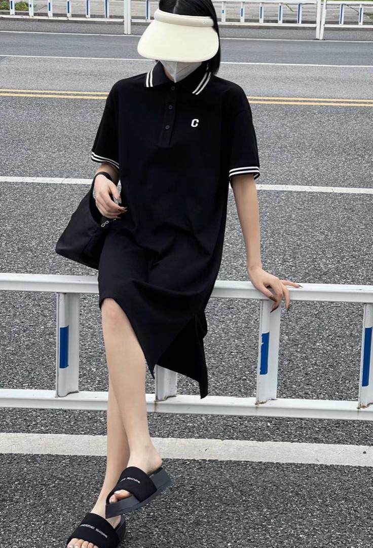 2022夏季Polo连衣裙，女装连衣裙，雷洛奇丽